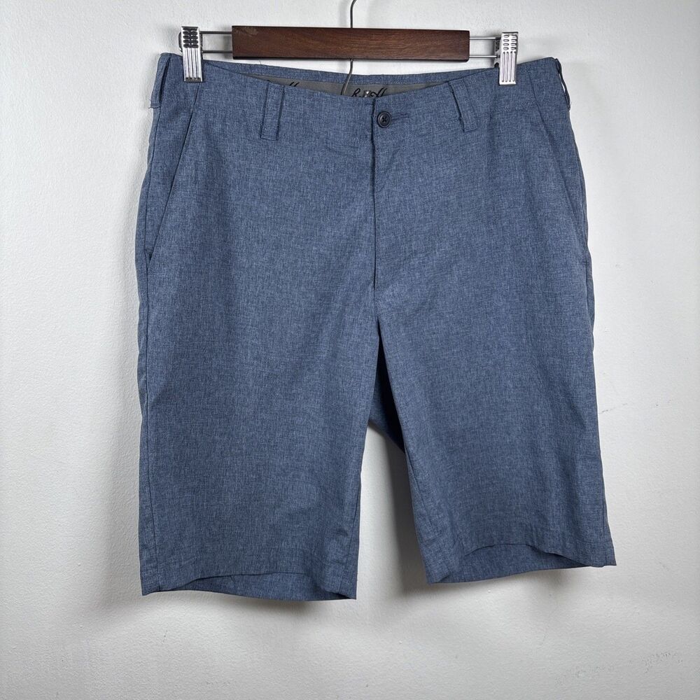 Ben Hogan Golf Shorts Mens 32 Blue Performance Stretch Flat Front Lightweight